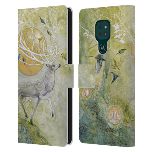 Stephanie Law Stag Sonata Cycle Allegro 2 Leather Book Wallet Case Cover For Motorola Moto G9 Play