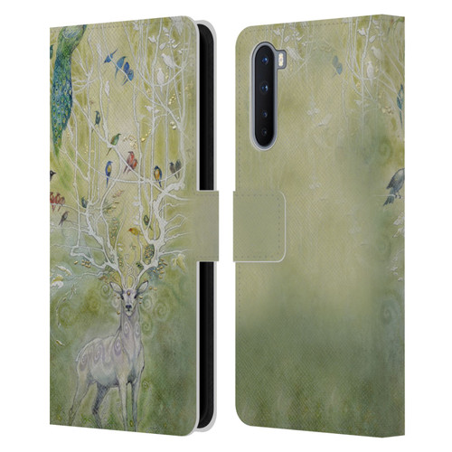 Stephanie Law Stag Sonata Cycle Deer 2 Leather Book Wallet Case Cover For OnePlus Nord 5G
