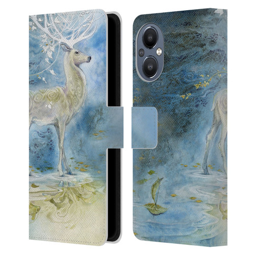 Stephanie Law Stag Sonata Cycle Deer Leather Book Wallet Case Cover For OnePlus Nord N20 5G