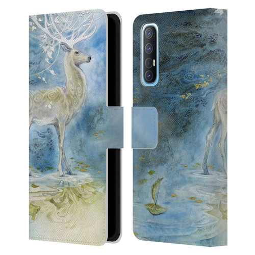 Stephanie Law Stag Sonata Cycle Deer Leather Book Wallet Case Cover For OPPO Find X2 Neo 5G