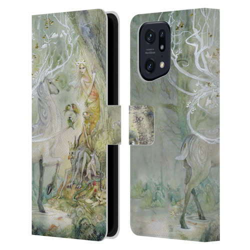 Stephanie Law Stag Sonata Cycle Scherzando Leather Book Wallet Case Cover For OPPO Find X5 Pro