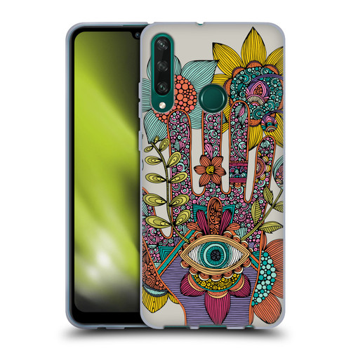 Valentina Symbols Illustration Hamsa Soft Gel Case for Huawei Y6p