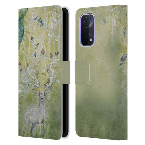 Stephanie Law Stag Sonata Cycle Deer 2 Leather Book Wallet Case Cover For OPPO A54 5G