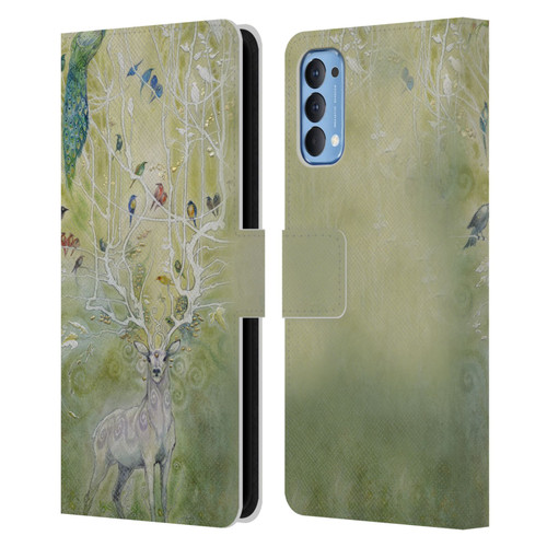 Stephanie Law Stag Sonata Cycle Deer 2 Leather Book Wallet Case Cover For OPPO Reno 4 5G