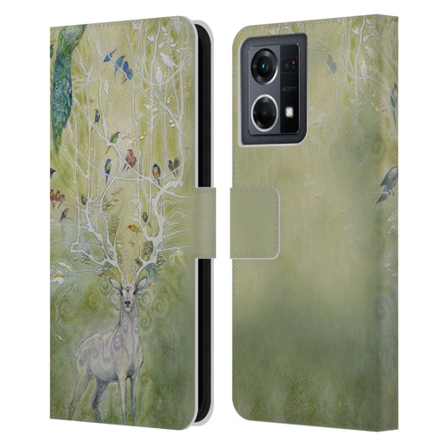 Stephanie Law Stag Sonata Cycle Deer 2 Leather Book Wallet Case Cover For OPPO Reno8 4G