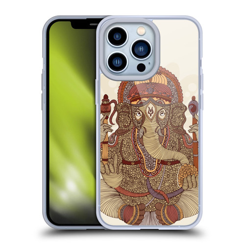 Valentina Symbols Illustration Ganesha Soft Gel Case for Apple iPhone 13 Pro
