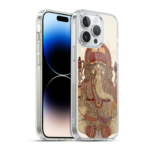 Valentina Symbols Illustration Ganesha Soft Gel Case for Apple iPhone 14 Pro Max & MagSafe