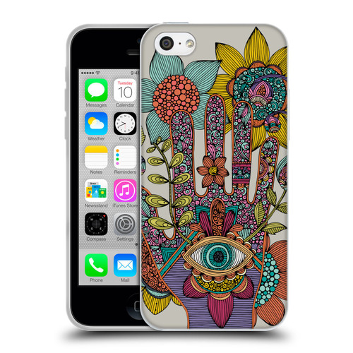 Valentina Symbols Illustration Hamsa Soft Gel Case for Apple iPhone 5c