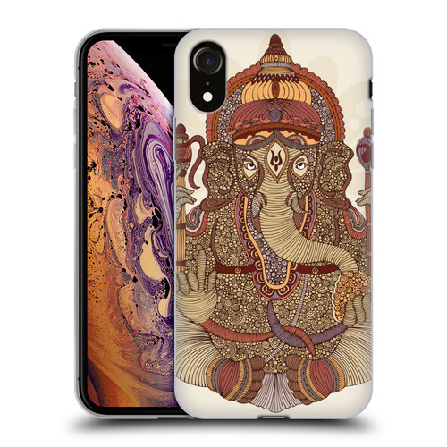 Valentina Symbols Illustration Ganesha Soft Gel Case for Apple iPhone XR