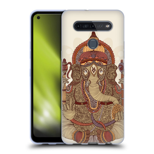 Valentina Symbols Illustration Ganesha Soft Gel Case for LG K51S