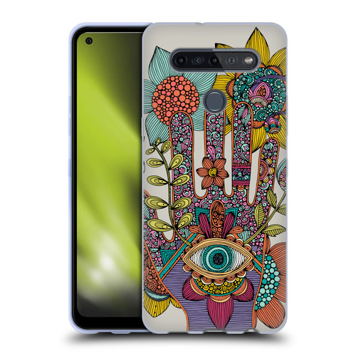Valentina Symbols Illustration Hamsa Soft Gel Case for LG K51S