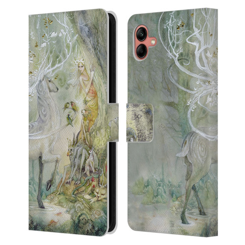 Stephanie Law Stag Sonata Cycle Scherzando Leather Book Wallet Case Cover For Samsung Galaxy A04 (2022)