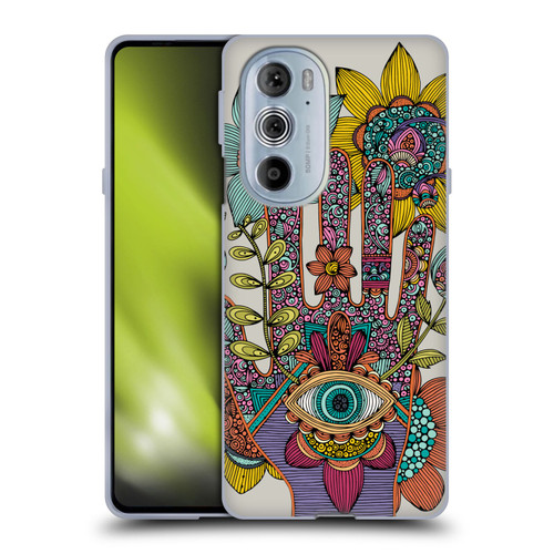 Valentina Symbols Illustration Hamsa Soft Gel Case for Motorola Edge X30