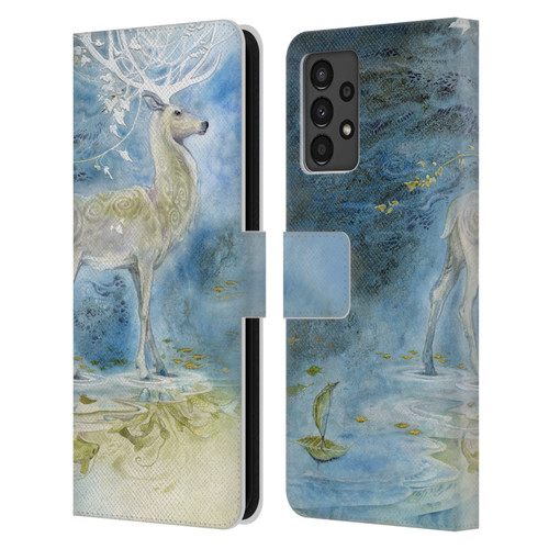 Stephanie Law Stag Sonata Cycle Deer Leather Book Wallet Case Cover For Samsung Galaxy A13 (2022)