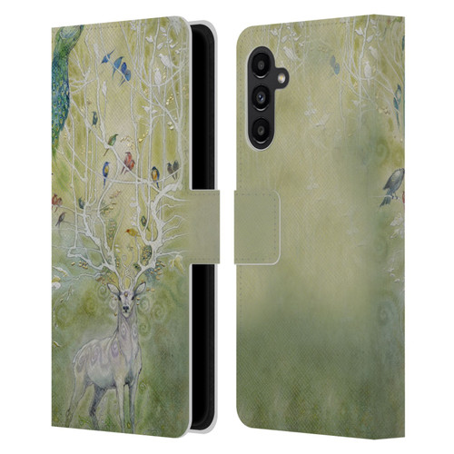 Stephanie Law Stag Sonata Cycle Deer 2 Leather Book Wallet Case Cover For Samsung Galaxy A13 5G (2021)