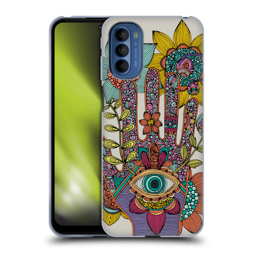 Valentina Symbols Illustration Hamsa Soft Gel Case for Motorola Moto G41