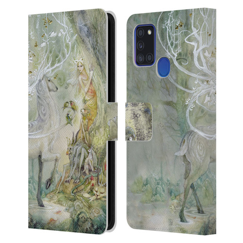 Stephanie Law Stag Sonata Cycle Scherzando Leather Book Wallet Case Cover For Samsung Galaxy A21s (2020)