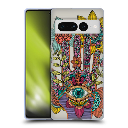 Valentina Symbols Illustration Hamsa Soft Gel Case for Google Pixel 7 Pro