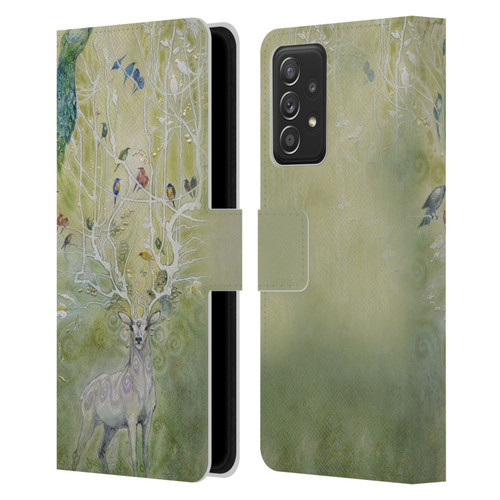 Stephanie Law Stag Sonata Cycle Deer 2 Leather Book Wallet Case Cover For Samsung Galaxy A52 / A52s / 5G (2021)