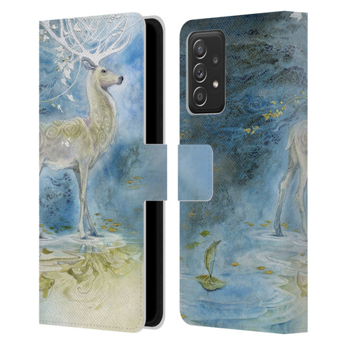 Stephanie Law Stag Sonata Cycle Deer Leather Book Wallet Case Cover For Samsung Galaxy A53 5G (2022)