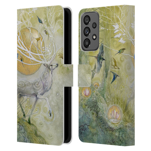 Stephanie Law Stag Sonata Cycle Allegro 2 Leather Book Wallet Case Cover For Samsung Galaxy A73 5G (2022)