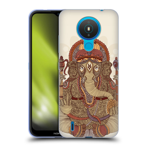 Valentina Symbols Illustration Ganesha Soft Gel Case for Nokia 1.4