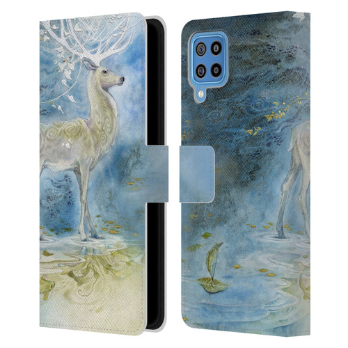 Stephanie Law Stag Sonata Cycle Deer Leather Book Wallet Case Cover For Samsung Galaxy F22 (2021)