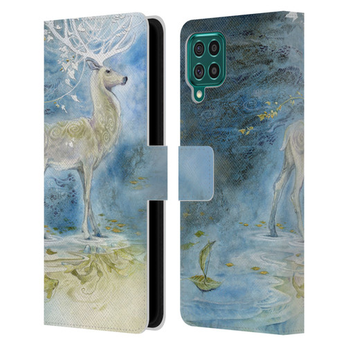 Stephanie Law Stag Sonata Cycle Deer Leather Book Wallet Case Cover For Samsung Galaxy F62 (2021)