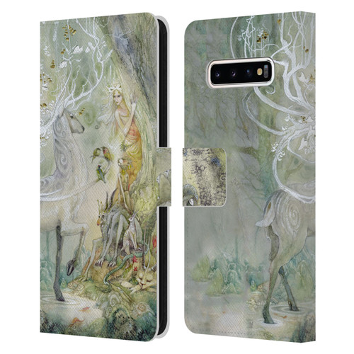 Stephanie Law Stag Sonata Cycle Scherzando Leather Book Wallet Case Cover For Samsung Galaxy S10+ / S10 Plus