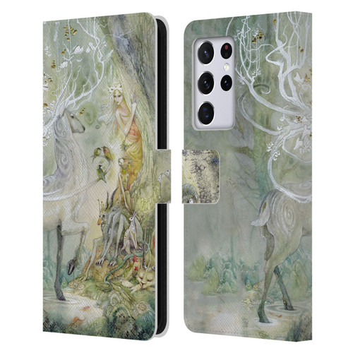 Stephanie Law Stag Sonata Cycle Scherzando Leather Book Wallet Case Cover For Samsung Galaxy S21 Ultra 5G