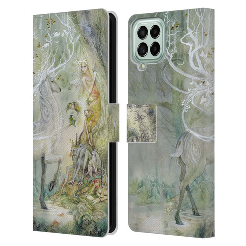 Stephanie Law Stag Sonata Cycle Scherzando Leather Book Wallet Case Cover For Samsung Galaxy M53 (2022)