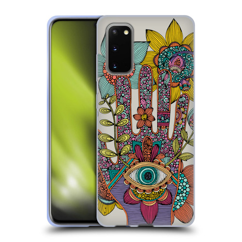 Valentina Symbols Illustration Hamsa Soft Gel Case for Samsung Galaxy S20 / S20 5G