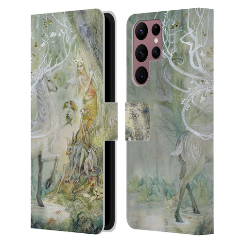 Stephanie Law Stag Sonata Cycle Scherzando Leather Book Wallet Case Cover For Samsung Galaxy S22 Ultra 5G