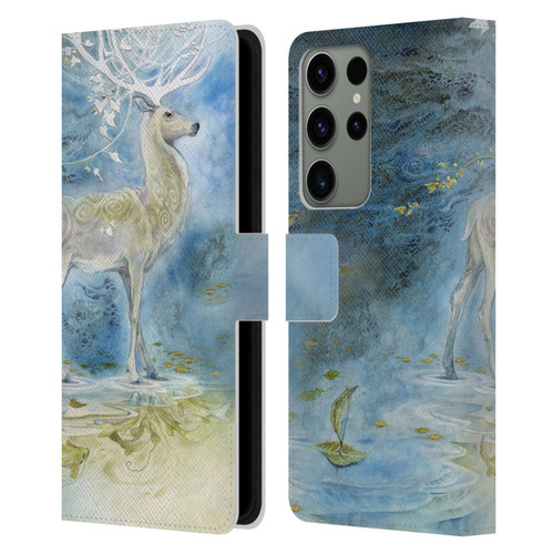 Stephanie Law Stag Sonata Cycle Deer Leather Book Wallet Case Cover For Samsung Galaxy S23 Ultra 5G