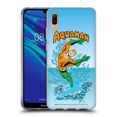 Aquaman DC Comics Fast Fashion Splash Soft Gel Case for Huawei Y6 Pro (2019)