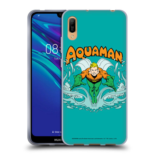 Aquaman DC Comics Fast Fashion Swim Soft Gel Case for Huawei Y6 Pro (2019)