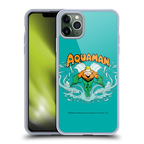 Aquaman DC Comics Fast Fashion Swim Soft Gel Case for Apple iPhone 11 Pro Max