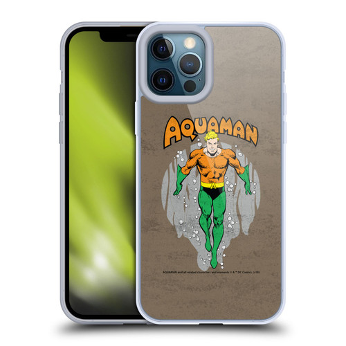 Aquaman DC Comics Fast Fashion Classic Distressed Look Soft Gel Case for Apple iPhone 12 Pro Max