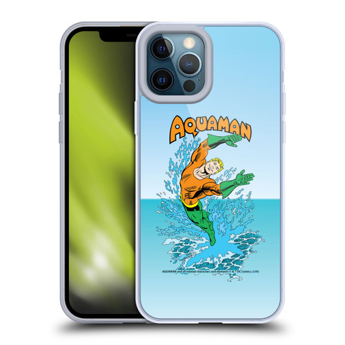 Aquaman DC Comics Fast Fashion Splash Soft Gel Case for Apple iPhone 12 Pro Max