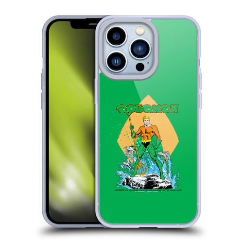 Aquaman DC Comics Fast Fashion Trident Soft Gel Case for Apple iPhone 13 Pro