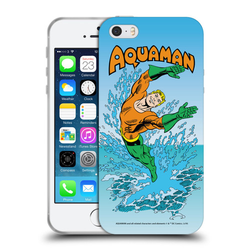 Aquaman DC Comics Fast Fashion Splash Soft Gel Case for Apple iPhone 5 / 5s / iPhone SE 2016