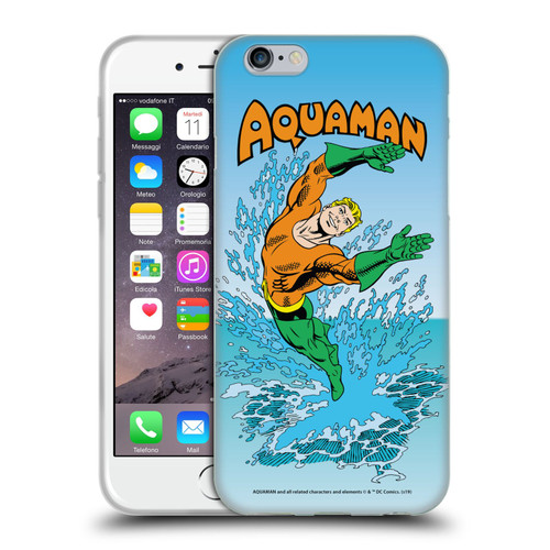 Aquaman DC Comics Fast Fashion Splash Soft Gel Case for Apple iPhone 6 / iPhone 6s