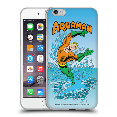 Aquaman DC Comics Fast Fashion Splash Soft Gel Case for Apple iPhone 6 Plus / iPhone 6s Plus