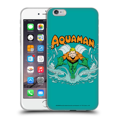 Aquaman DC Comics Fast Fashion Swim Soft Gel Case for Apple iPhone 6 Plus / iPhone 6s Plus