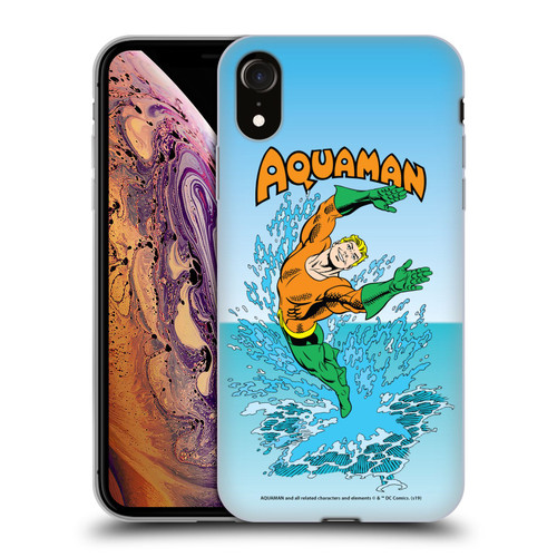 Aquaman DC Comics Fast Fashion Splash Soft Gel Case for Apple iPhone XR