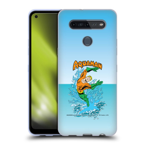 Aquaman DC Comics Fast Fashion Splash Soft Gel Case for LG K51S