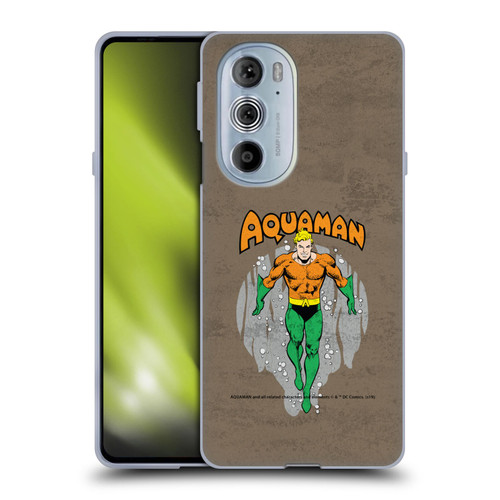 Aquaman DC Comics Fast Fashion Classic Distressed Look Soft Gel Case for Motorola Edge X30