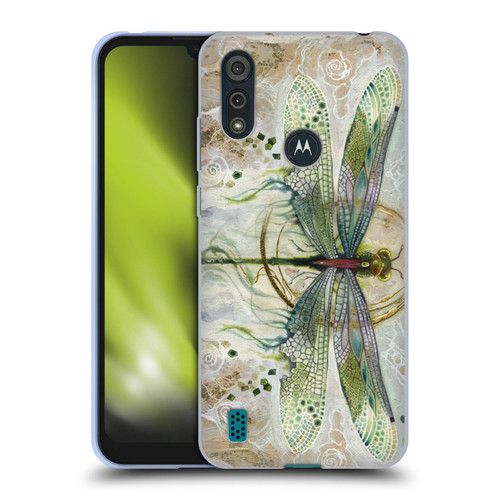 Stephanie Law Immortal Ephemera Damselfly 2 Soft Gel Case for Motorola Moto E6s (2020)