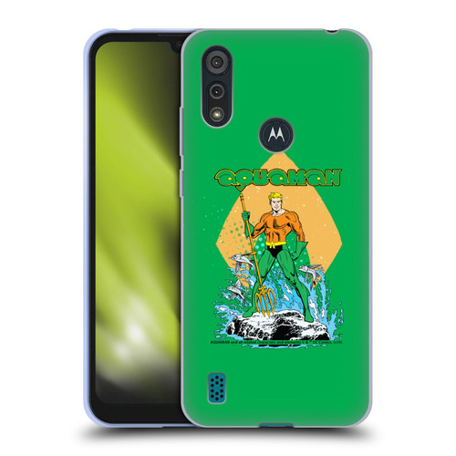 Aquaman DC Comics Fast Fashion Trident Soft Gel Case for Motorola Moto E6s (2020)