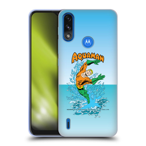 Aquaman DC Comics Fast Fashion Splash Soft Gel Case for Motorola Moto E7 Power / Moto E7i Power